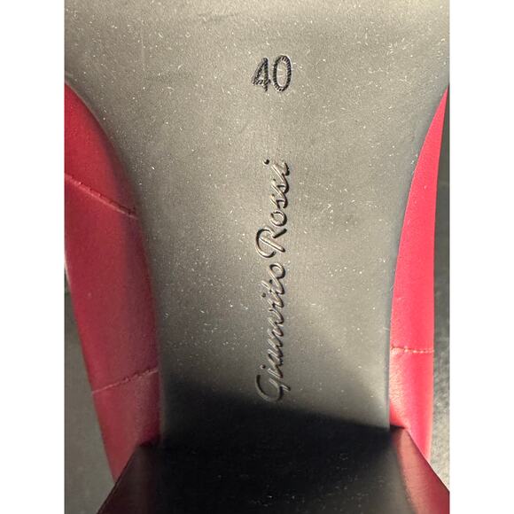 Gianvito Rossi NWT Martis Leather Platform Ankle Boots in Red Size 40 - Picture 16 of 16